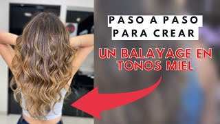 Paso a paso para crear un BALAYAGE en tonos miel BY GABRIEL SAMRA