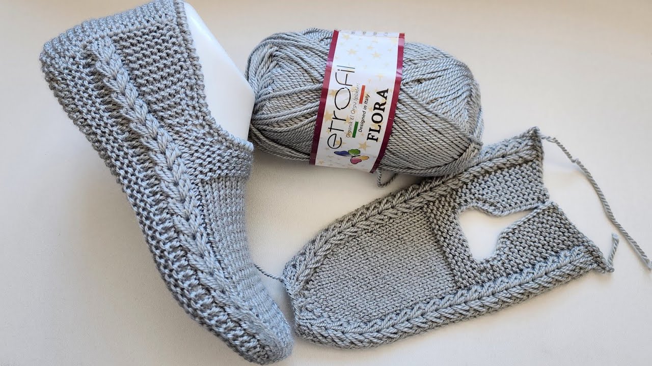 İki şiş dikişsiz buğday başağı patik modeli ✅️ #ikişişpatik ✅️ @divapatik