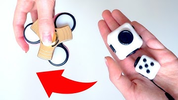 FIDGET CUBE VS FIDGET SPINNER REVIEW,HOW TO USE,UNBOXING, ASMR
