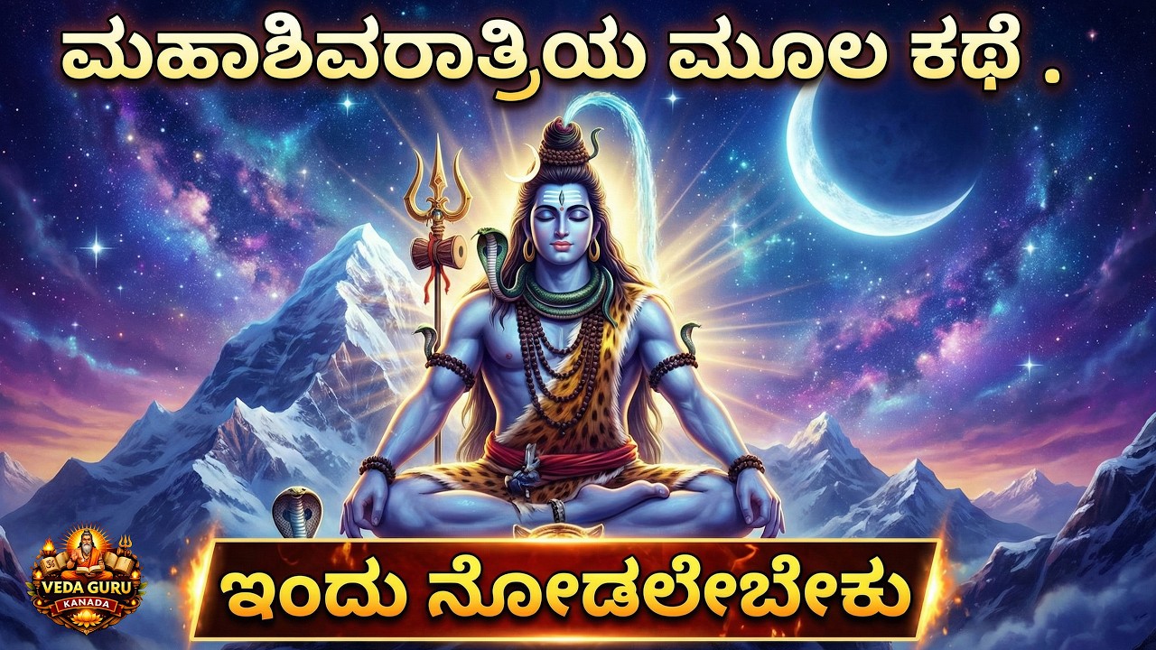 ಮಹಾಶಿವರಾತ್ರಿ ಪವಿತ್ರ ಕಥೆ | Shivaratri Mahatva kannda | ಶಿವರಾತ್ರಿಯ ಕಥೆ | Story of Shivratri in Kannada