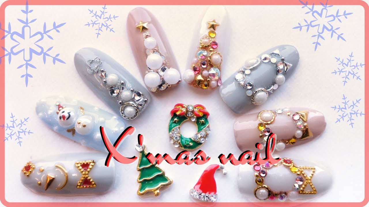 【12/15まで割引&新作】クリスマス　ネイルパーツ　3dネイル　キャラクター クリスマスディズニー 3dネイル 3dパーツ 3dネイルパーツ｜Yahoo