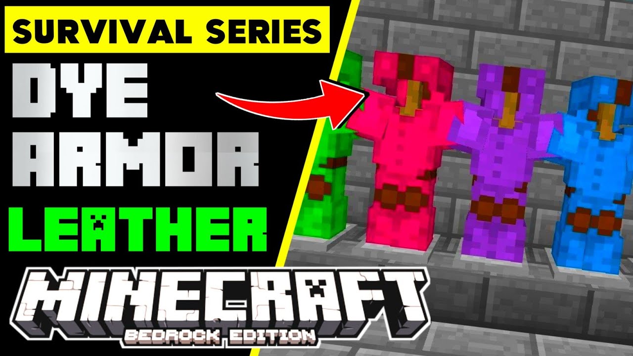 71 Dye Leather Armor in Minecraft Minecraft Survival YouTube