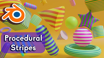 Quick Procedural Stripes Material in Blender 3.0 | Blender Procedural nodes Tutorial