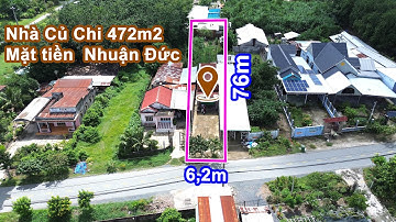 Nhà Củ Chi 472m2 6.2x76 mặt tiền đường nhựa Nhuận Đức