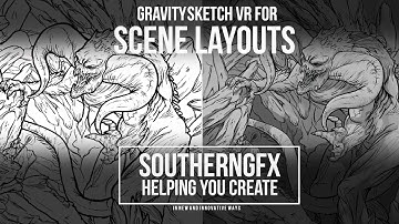 Gravitysketch - laying out a scene to use as a drawover