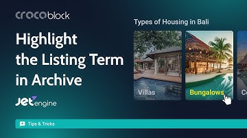 How to Highlight the Current Term in Listing on the Archive Page | JetEngine