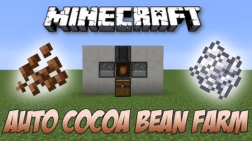 Minecraft: Automatic COCOA BEAN Farm Tutorial (1.12)