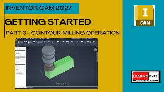 Autodesk Inventor CAM Tutorial - Part 3 - Contour Milling operation