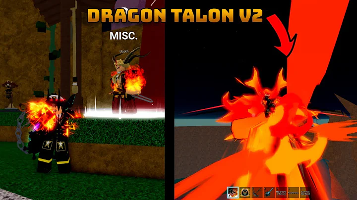 How To Get Dragon Talon V2 + Full Showcase V1 vs V2 (Blox Fruit)