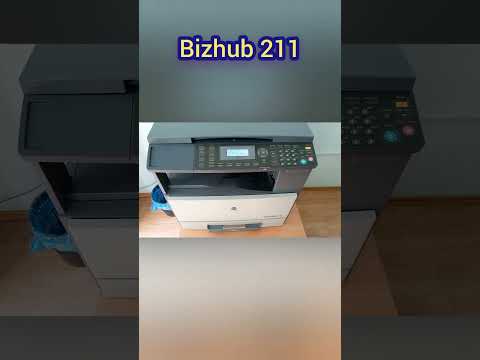 How to enter Konica Minolta bizhub 211 service mode. #bizhub
