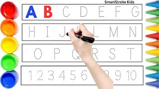 ABC Alphabet &amp; Numbers for Kids | Let’s Learn How to Draw and Paint ABCD A to Z And Numbers 1 to 100