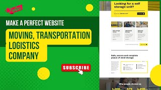 Moving, Self Storage, Relocation Business Website | Transportation Logistics Service Theme | MaxCube