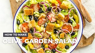 How to Make Olive Garden Salad