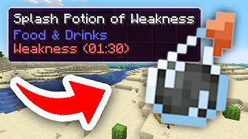 How To Make A Splash Potion Of Weakness In Minecraft - Easy Guide
