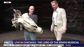 FOX 32 live on set at THE LORD OF THE RINGS - Interview with Tony Bozzuto