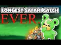 It took him 24 turns in the Safari Zone... (POKEMMO)