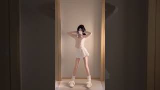 Cute Chinese Girl Dancing In White Skirt