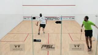 SQUASH. Kandra sliding volley drop after a back-wall boast! screenshot 4
