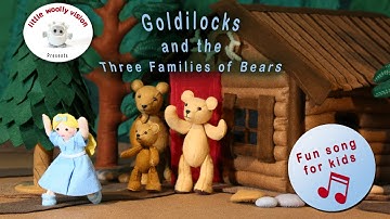Goldilocks and the Three Families of Bears | Little Woolly Vision - Stop-Motion Animated Kids Songs