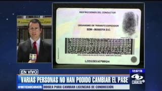 Cambiar licencia de conducción en Colombia, toda una odisea - 10 de julio de 2013
