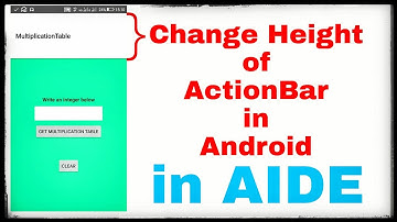 Change height of ActionBar in Android project