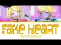 KIRA x Asteroid 'FAKE HEART ft. Kagamine Rin &amp; Kagamine Len' Lyrics (Color Coded Lyrics Kan/Rom/Eng)