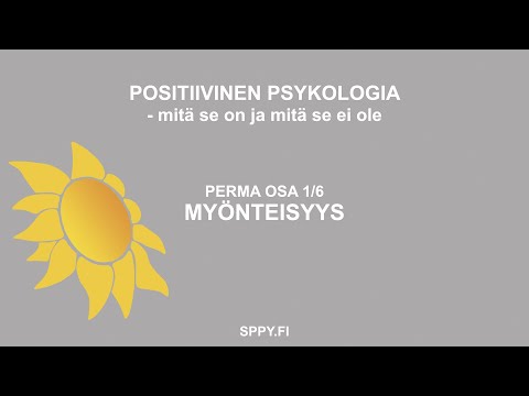 Video: Mikä on hyvän elämän positiivinen psykologia?