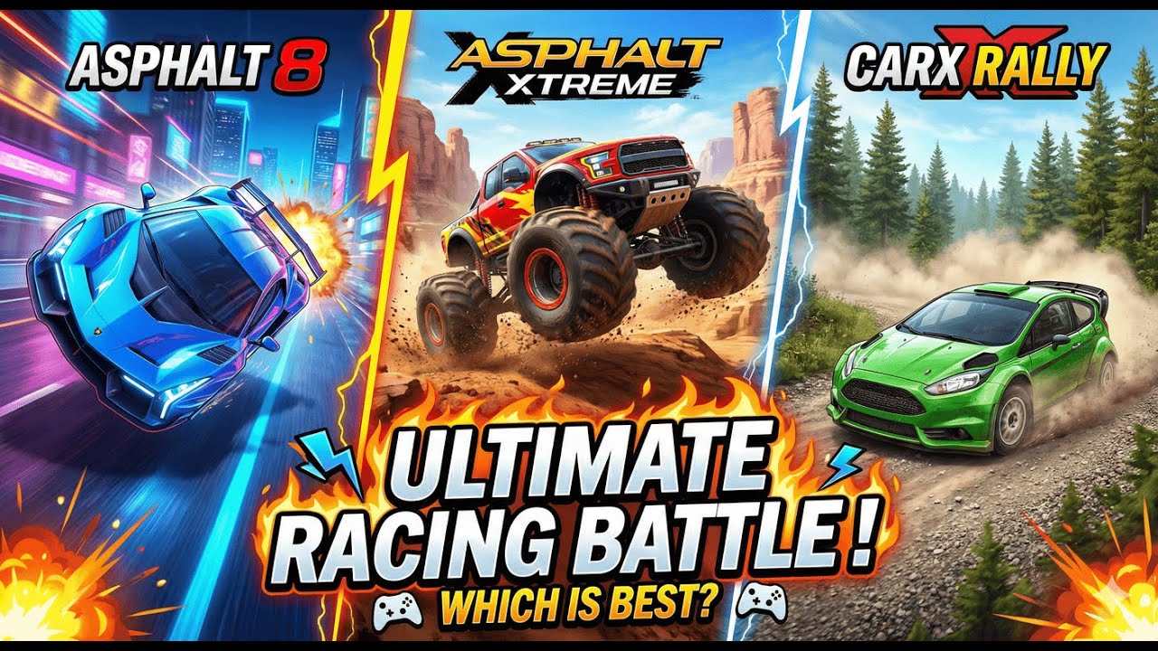 WHICH IS BEST? 🏆 Asphalt 8 vs. Xtreme vs. CarX - Android Gameplay 