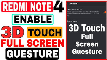 Redmi Note 4 | Enable 3D Touch & Full Screen Guesture in MIUI 9 | Ft. TNVJ