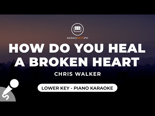 How Do You Heal A Broken Heart - Chris Walker (Lower Key - Piano Karaoke) class=