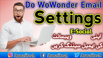 WoWonder Email Settings  Make Your Own E-social Website  Hunzii Tech