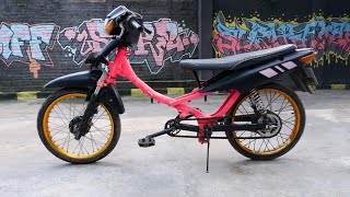 Turning a Motorcycle Into a Bicycle | DIY Unique Bike