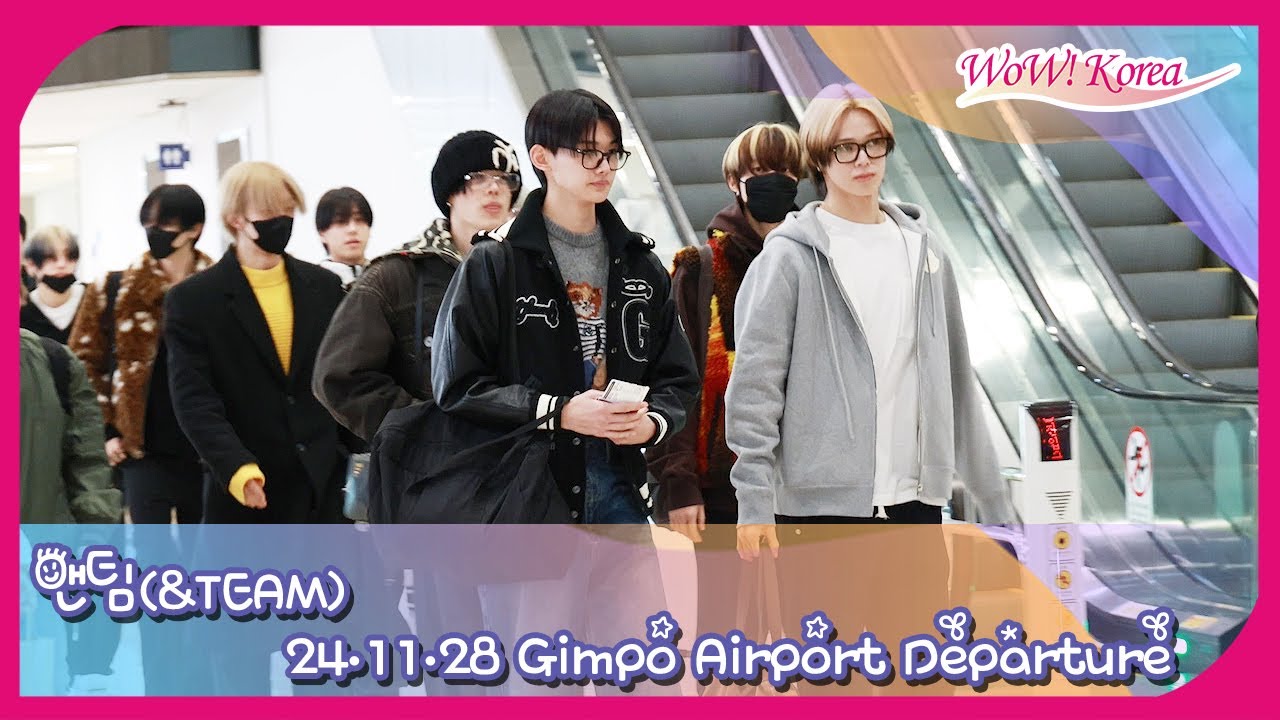 [4K] &TEAM、約1ヵ月ぶりに会うビジュアル男神たち… 「メンバーたちが怪我しないように 安全に注意してください！」