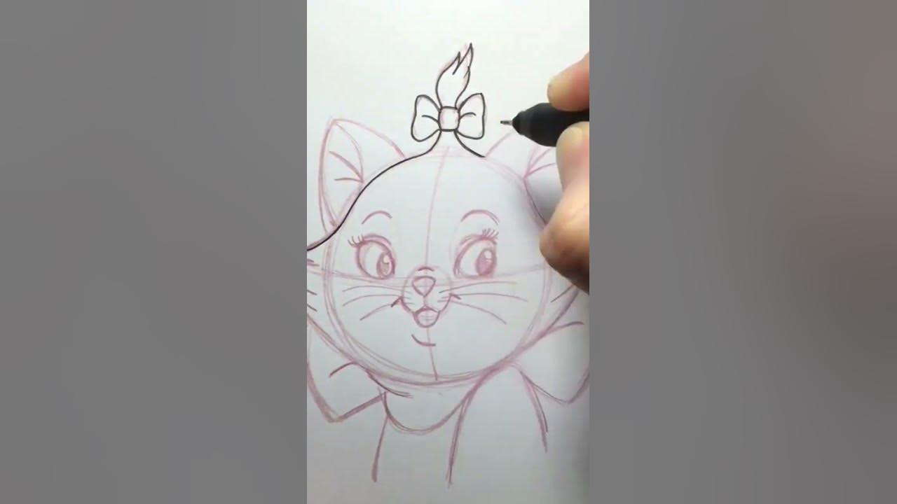 Vídeo novo no canal desenhei a gatinha Marie do filme Aristocratas