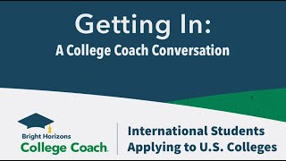 #GettingInPodcast 7-14-22 Segment 1: Tips for International Students Applying to U.S. Colleges