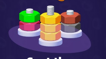 Nut Sort Jam Puzzle Game Mobile Gameplay Android