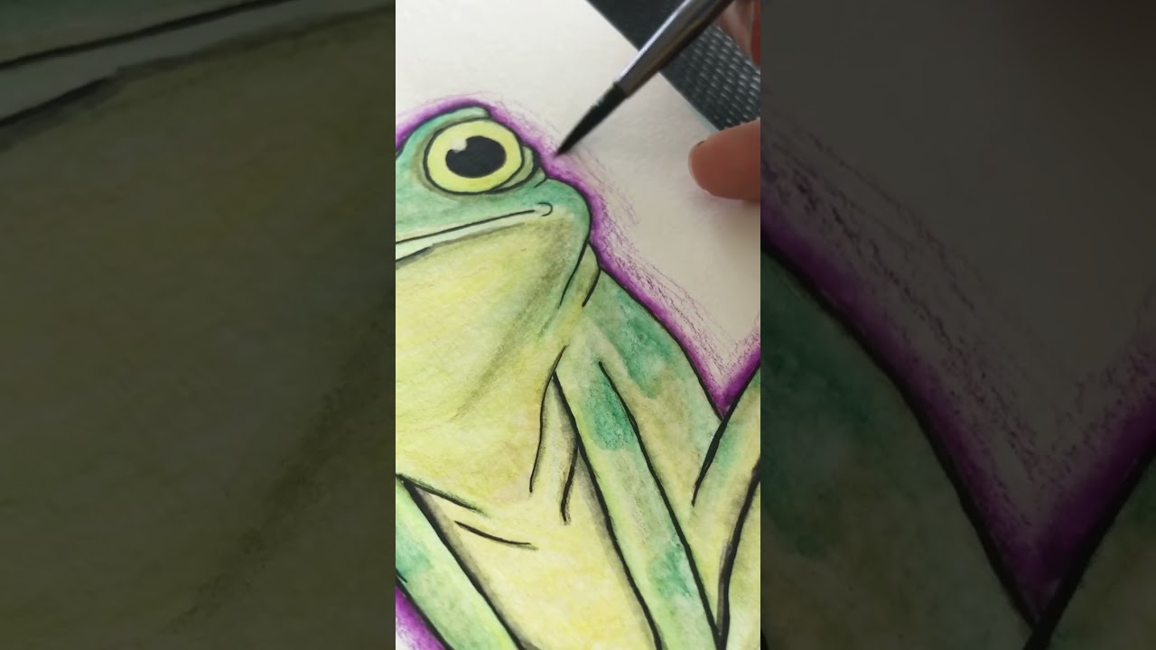 Watercolor frog 🐸 