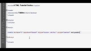 HTML - 10 Tables