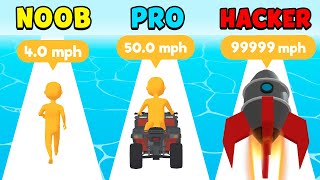 NOOB vs PRO vs HACKER - Idle Speed Race screenshot 4