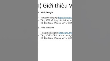 Giới thiệu VPS Amazon aws