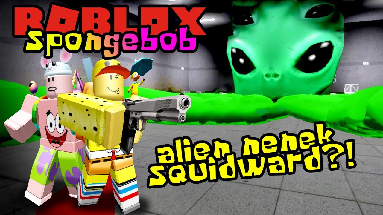 Spongebob Dan Patrick Melawan Alien Area 51 Roblox Spongebob Indonesia Youtube - roblox spongebob dan patrick