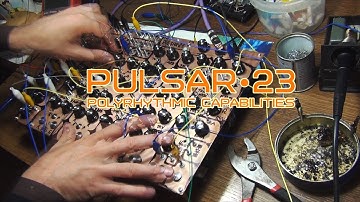 PULSAR-23 by SOMA. Demo of polyrhythmic capabilities