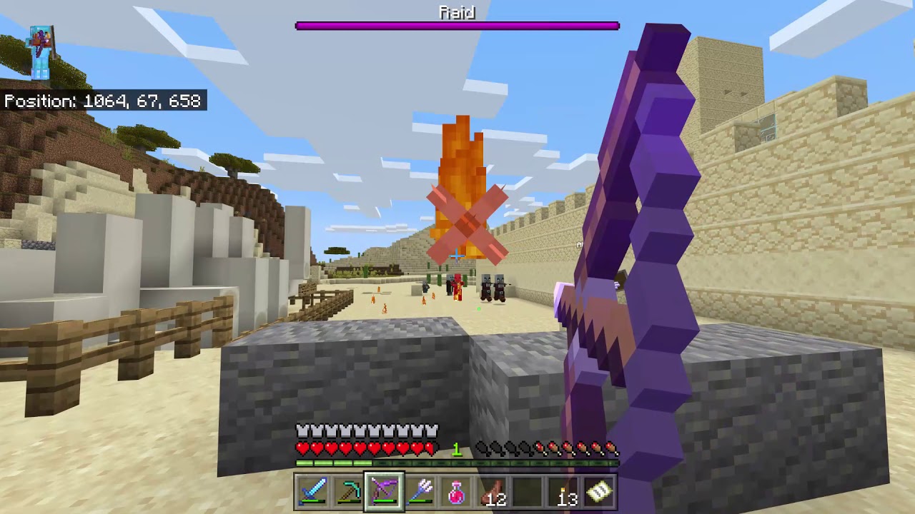 Minecraft Pilliger raid- Raid 1 - YouTube