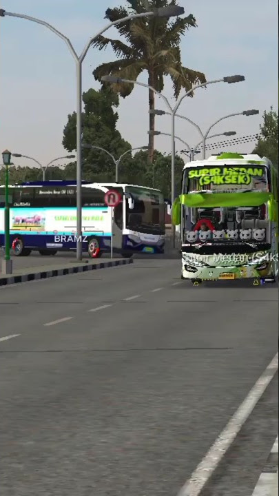 bus telolet basuri pinguin#shorts #bussimulatorindonesia