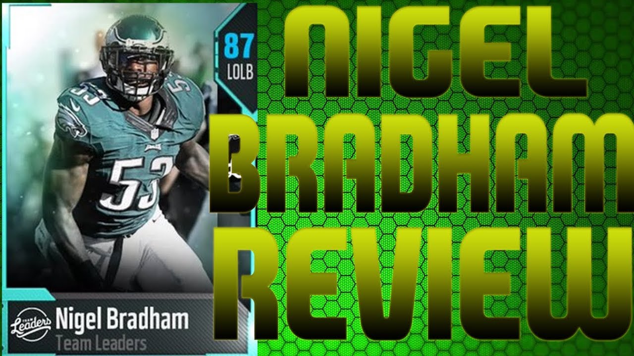 Team Leader Nigel Bradham Review | Madden 18 Ultimate Team Player Review