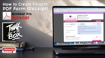 How to Create a Fillable PDF Form receipt Design