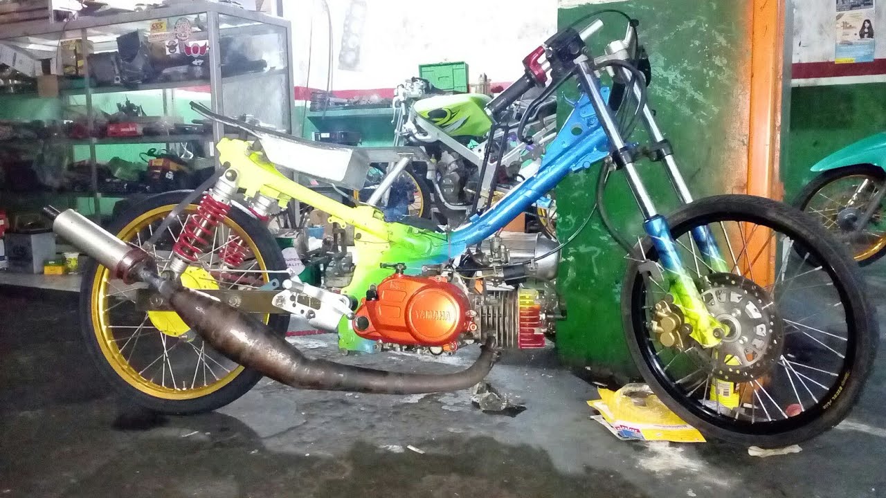 Riset Knalpot F1ZR  Drag  Bike YouTube