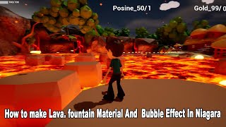 How to make Lava. fountain Material And  Bubble Effect In Niagara VFX Tutorial