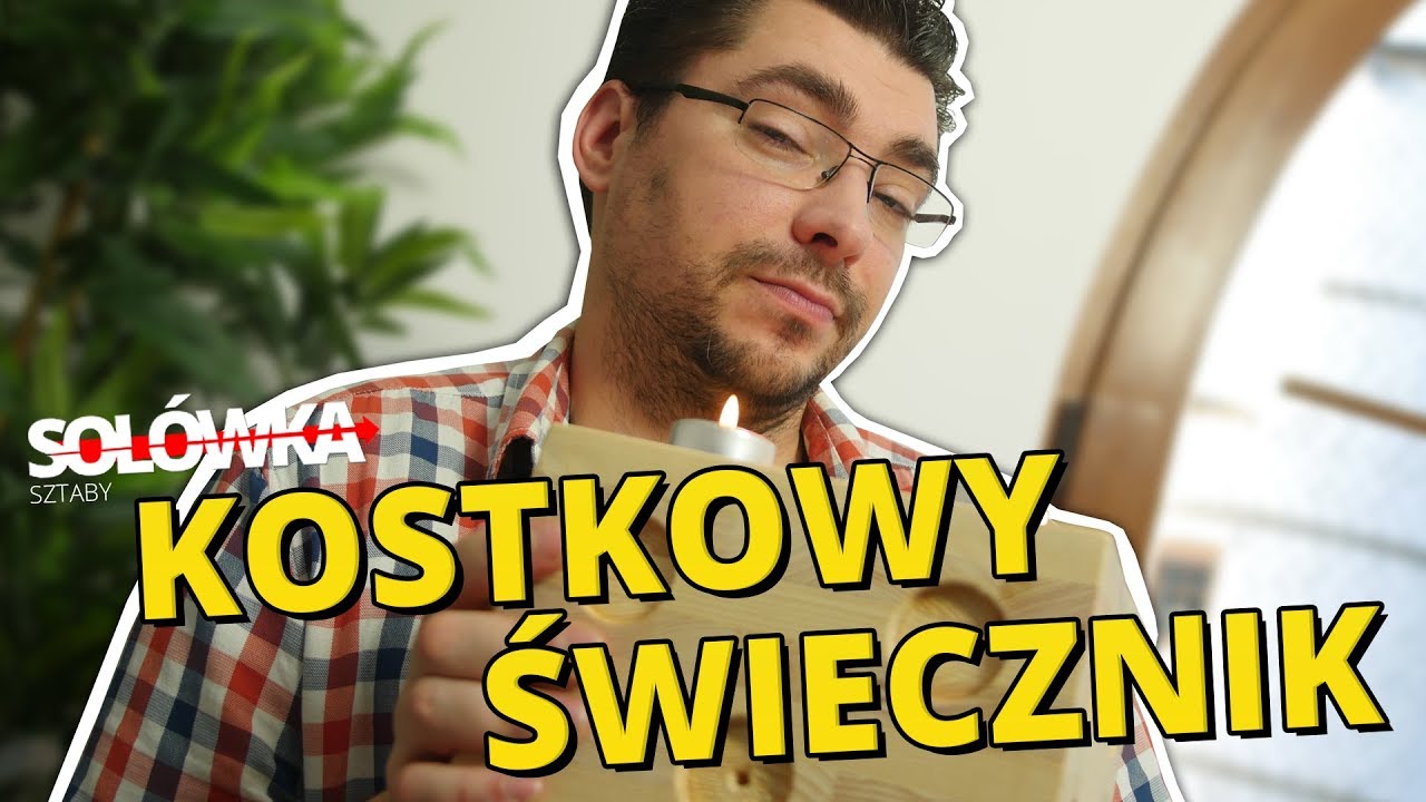 Jak zrobić świecznik w kształcie kostki do gry