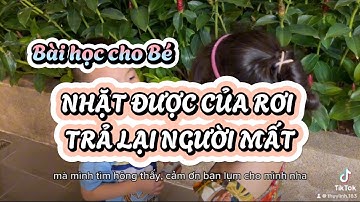Bài học cho bé Nhặt được của rơi trả lại người mất | Hành động nhỏ ý nghĩa lớn | Gạo Hàn Bắp Mỹ